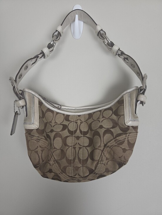 COACH Signature Gold Hobo Bag SohoCanvas Coach 6266 Soho Canvas 